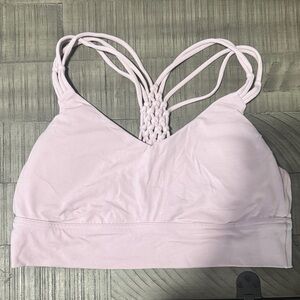 Aerie Pink Lavender Crossover Sports Bra